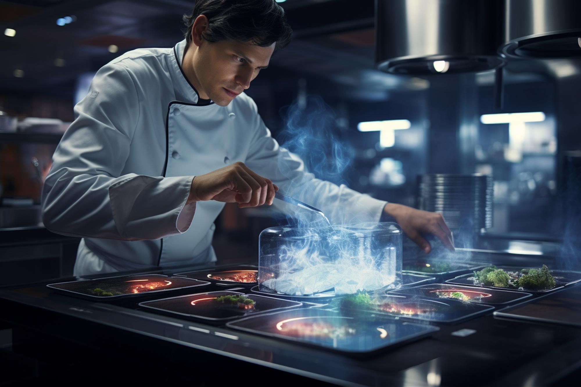 Instructor explaining plating technique in studio